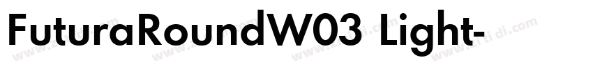FuturaRoundW03 Light字体转换